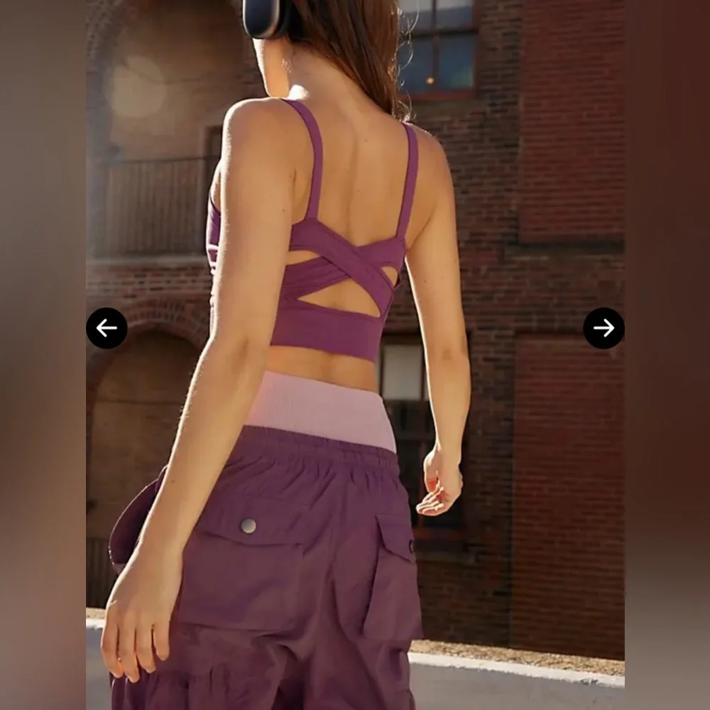 Free People Good Karma Scoop Neck Bra xs/s - Picture 4 of 8